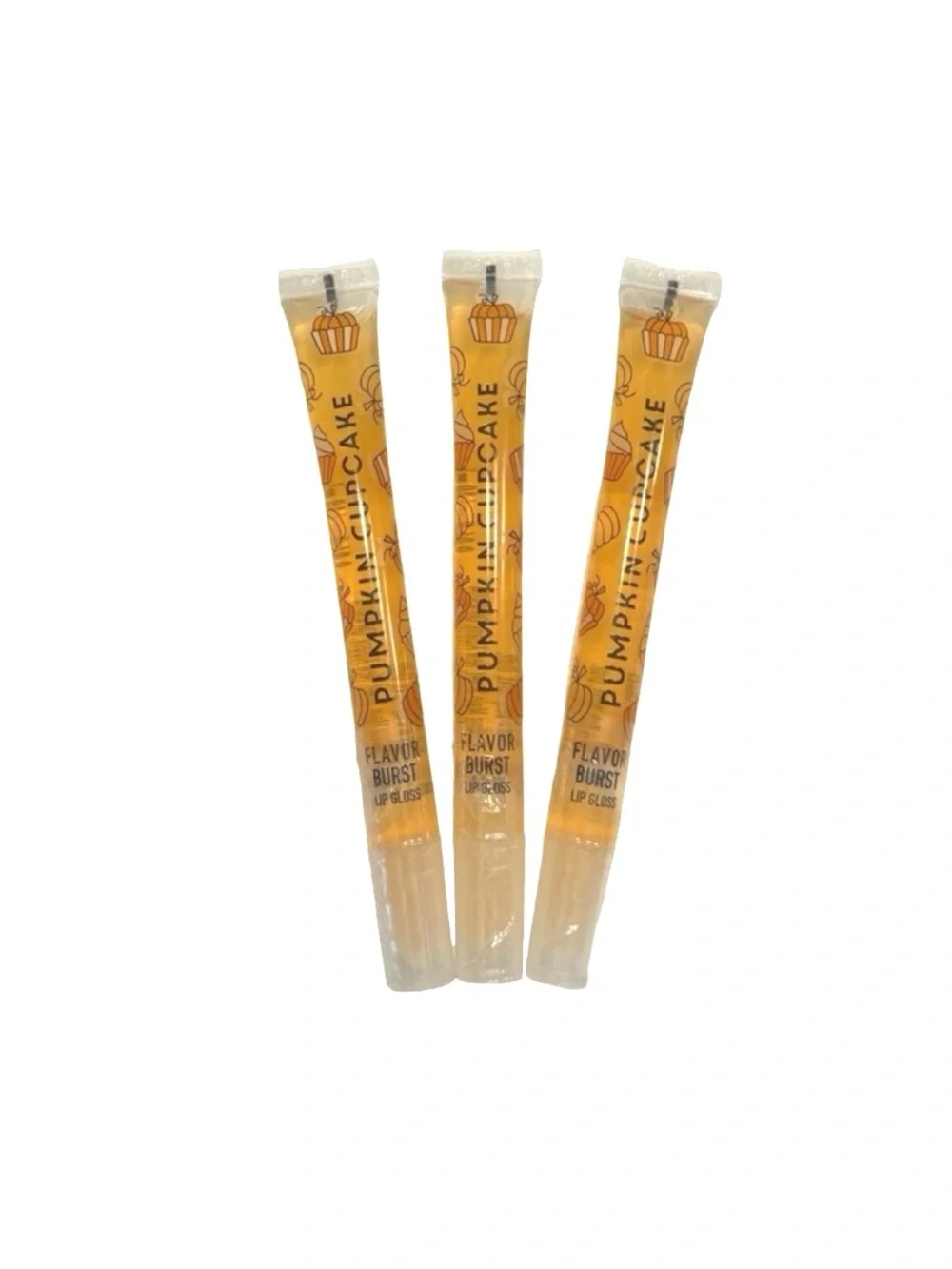 3 Pumpkin Cupcake Lip Gloss